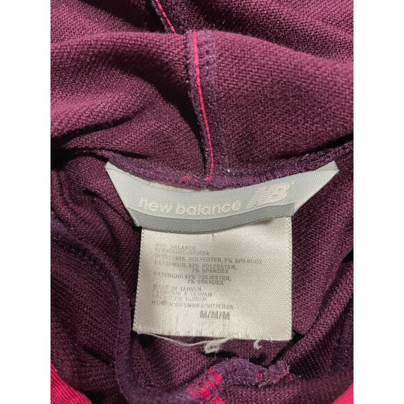 New Balance Women's Size Medium Performance Pullover Hoodie Maroon Magenta - Picture 6 of 9
